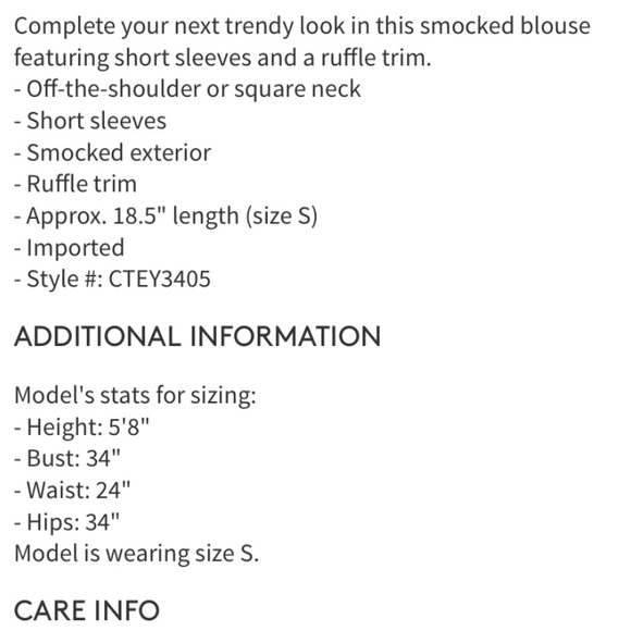 Nordstrom Rack MUSTARD smocked blouse - Picture 2 of 4